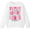 5.0 Breast Cancer Awareness Pink Ribbon Sweatshirt, Support Admire Honor Fighter Survivor Shirt