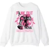 5.0 Pink Out Football Game Day Sweatshirt, Breast Cancer Awareness Cheerleading Pink Football Crewneck