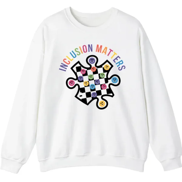5.0 Inclusion Matters Sweatshirt – Equality Crewneck, Diversity Awareness Shirt, Inclusive Message Pullover