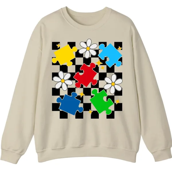 5.1 "I Would Not Change You For The World" Autism Mom Shirt, Puzzle Piece Bow Tie Support Gift