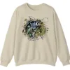 Largemouth Bass Fishing Sweatshirt - Camo Splash Art Crewneck