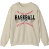 Baseball Mom Sweatshirt - Game Day Crewneck for Sports Mothers