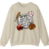 Watch Your Mouth Baseball Mom Sweatshirt, Funny Game Day Crewneck, My Boy Might Not Always Swing Pullover, Baseball Parent Gift