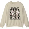 Baseball Mama Stacked Text Sweatshirt, Sports Bow Crewneck, Game Day Mom Pullover, Mother's Day Gift for Softball Parent