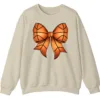 Basketball Big Bow Crewneck Sweatshirt