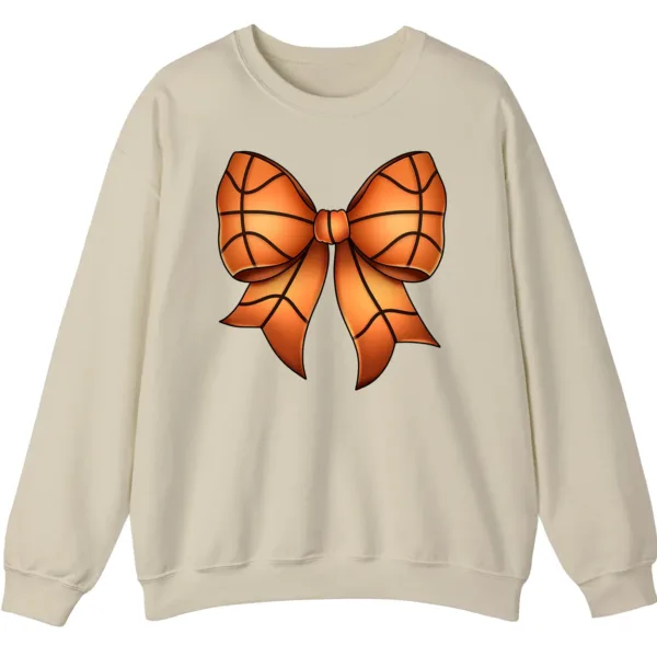 Basketball Big Bow Crewneck Sweatshirt