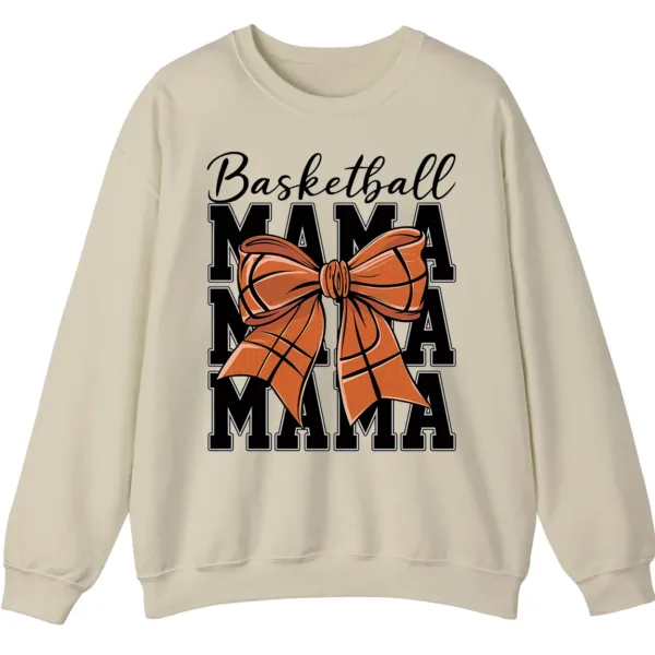 Basketball Mama Bow Crewneck Sweatshirt