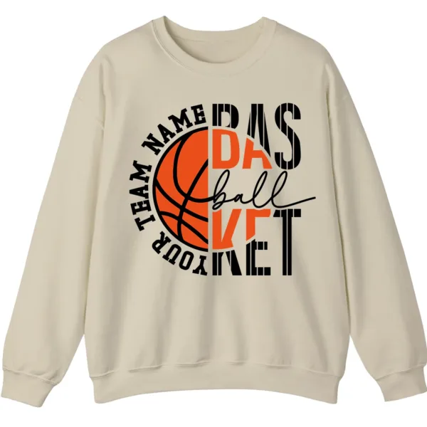 Personalized Basketball Team Name Crewneck Sweatshirt