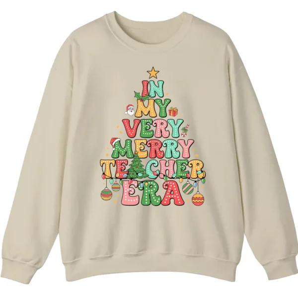 In My Merry Teacher Era Christmas Sweatshirt
