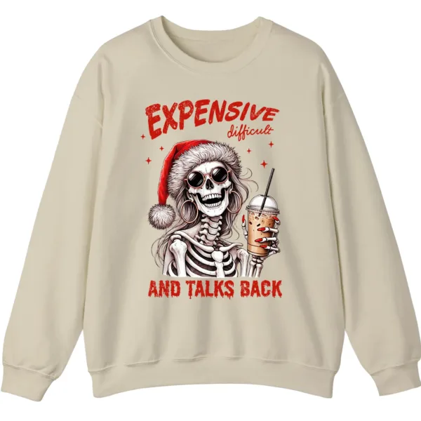 5.1 Expensive Difficult Skeleton Christmas Sweatshirt