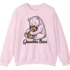 5.2 Autism Grandma Bear Sweatshirt, Puzzle Piece Teddy Bear Hug Support Gift