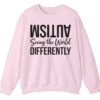 5.2 Seeing The World Differently Neurodiversity Sweatshirt, Minimalist Autism Acceptance Pullover