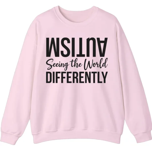 5.2 Seeing The World Differently Neurodiversity Sweatshirt, Minimalist Autism Acceptance Pullover