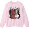 Baseball Mama Red Glitter Leopard Lightning Sweatshirt, Game Day Sports Mom Pullover, Distressed Grunge Design Crewneck