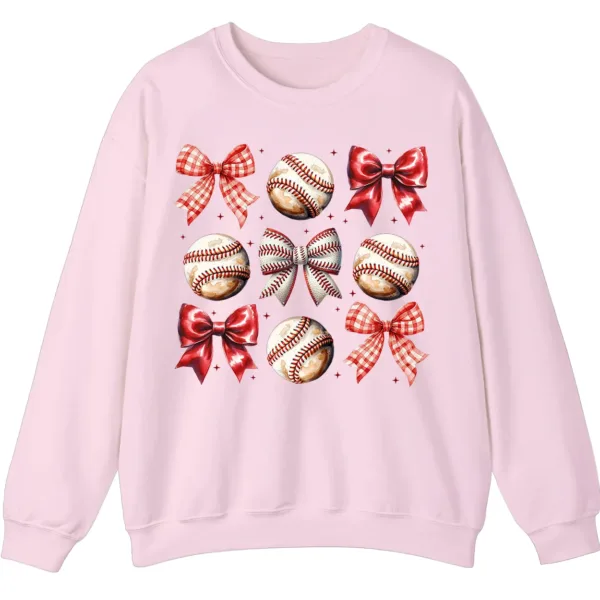Sporty Girl Aesthetic Baseball Theme Crewneck Gift Idea