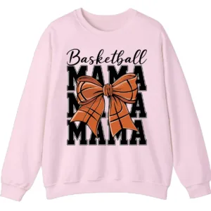Basketball Mama Bow Crewneck Sweatshirt