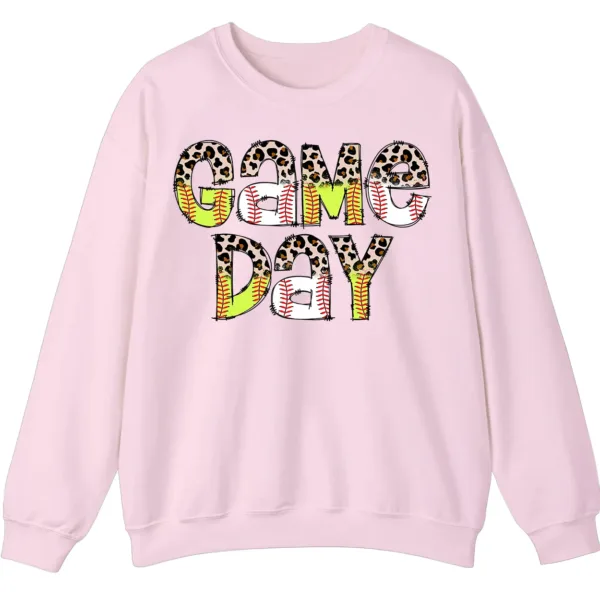 Baseball Game Day Graphic Crewneck Sweatshirt