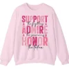 5.2 Breast Cancer Awareness Pink Ribbon Sweatshirt, Support Admire Honor Fighter Survivor Shirt