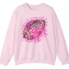 5.2 Pink Out Football Game Day Sweatshirt, Breast Cancer Awareness Cheerleading Pink Football Crewneck