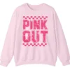 5.2 Pink Out Football Game Day Sweatshirt, Breast Cancer Awareness Cheerleading Pink Football Crewneck