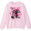 5.2 Pink Out Football Game Day Sweatshirt, Breast Cancer Awareness Cheerleading Pink Football Crewneck