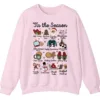 'Tis The Season Christmas Sweatshirt, Hot Cocoa Cookie Holiday Crewneck