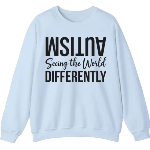 5.3 Seeing The World Differently Neurodiversity Sweatshirt, Minimalist Autism Acceptance Pullover