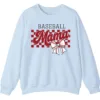 Distressed Checkered Baseball Mama Sweatshirt, Bow Pullover, Vintage Game Day Sports Mom Crewneck