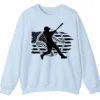 5.3 Baseball Player American Flag Crewneck Sweatshirt