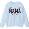 Baseball Mama Game Day Crewneck Sweatshirt for Women