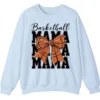 Basketball Mama Bow Crewneck Sweatshirt