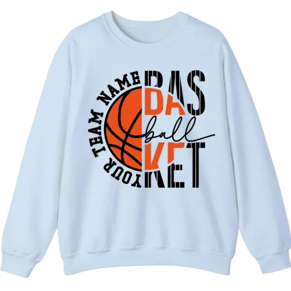 Personalized Basketball Team Name Crewneck Sweatshirt