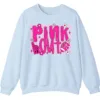 Pink Out Football Breast Cancer Fighter Support Crewneck