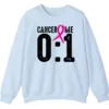 Cancer 0 Me 1 Pink Ribbon Survivor Crewneck Sweatshirt
