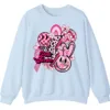 5.3 Retro Pink Warrior Leopard Smiley Face Awareness Crewneck
