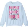 5.3 Breast Cancer Awareness Pink Ribbon Sweatshirt, Support Admire Honor Fighter Survivor Shirt