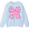 Breast Cancer Awareness Pink Ribbon Bow Sweatshirt, Together We Fight, Together We Win