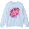 5.3 Pink Out Football Game Day Sweatshirt, Breast Cancer Awareness Cheerleading Pink Football Crewneck