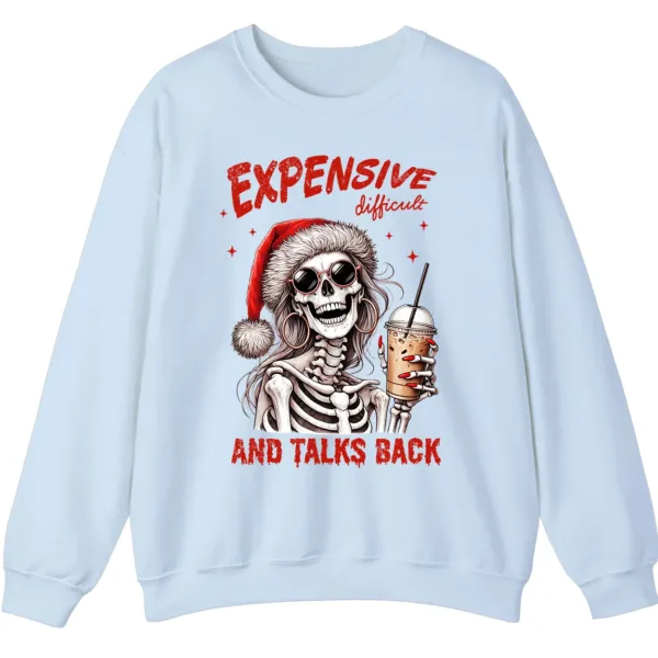 5.3 Expensive Difficult Skeleton Christmas Sweatshirt
