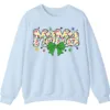 Proud Autism Mama Handprint Sweatshirt, Colorful Handprint Letters Crewneck