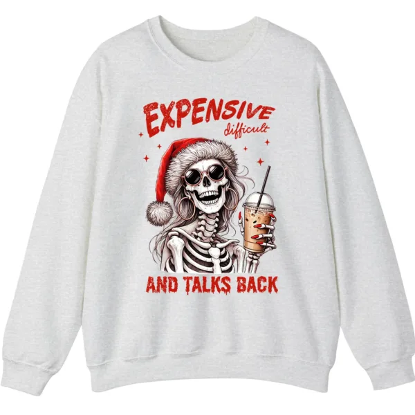 5.4 Expensive Difficult Skeleton Christmas Sweatshirt