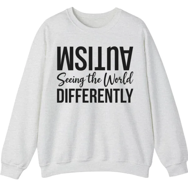 5.4 Seeing The World Differently Neurodiversity Sweatshirt, Minimalist Autism Acceptance Pullover