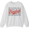 Baseball Terms Sweatshirt - Typographic Word List Crewneck Gift