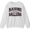 Raising Ballers Sweatshirt, Baseball Mom Crewneck, Softball Game Day Pullover, Sports Parent Gift