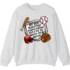 Watch Your Mouth Baseball Mom Sweatshirt, Funny Game Day Crewneck, My Boy Might Not Always Swing Pullover, Baseball Parent Gift