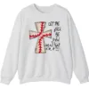 5.4 Baseball Cross Psalm 96:12 Sweatshirt, Christian Game Day Crewneck, Religious Sports Pullover, Faith and Baseball Fan Gift