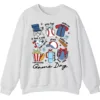 Game Day Essentials Baseball Collage Sweatshirt, Team Spirit Sports Uniform Crewneck, Popcorn Hot Dog Hydration Pullover