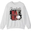Baseball Mama Red Glitter Leopard Lightning Sweatshirt, Game Day Sports Mom Pullover, Distressed Grunge Design Crewneck