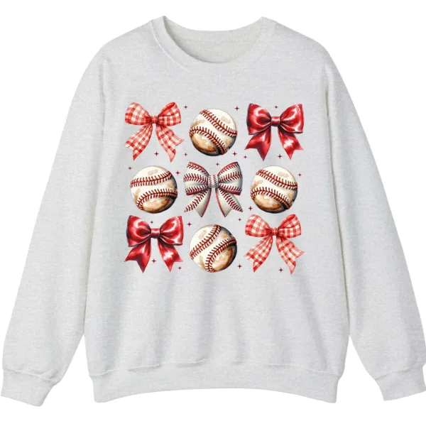 Sporty Girl Aesthetic Baseball Theme Crewneck Gift Idea