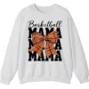 Basketball Mama Bow Crewneck Sweatshirt